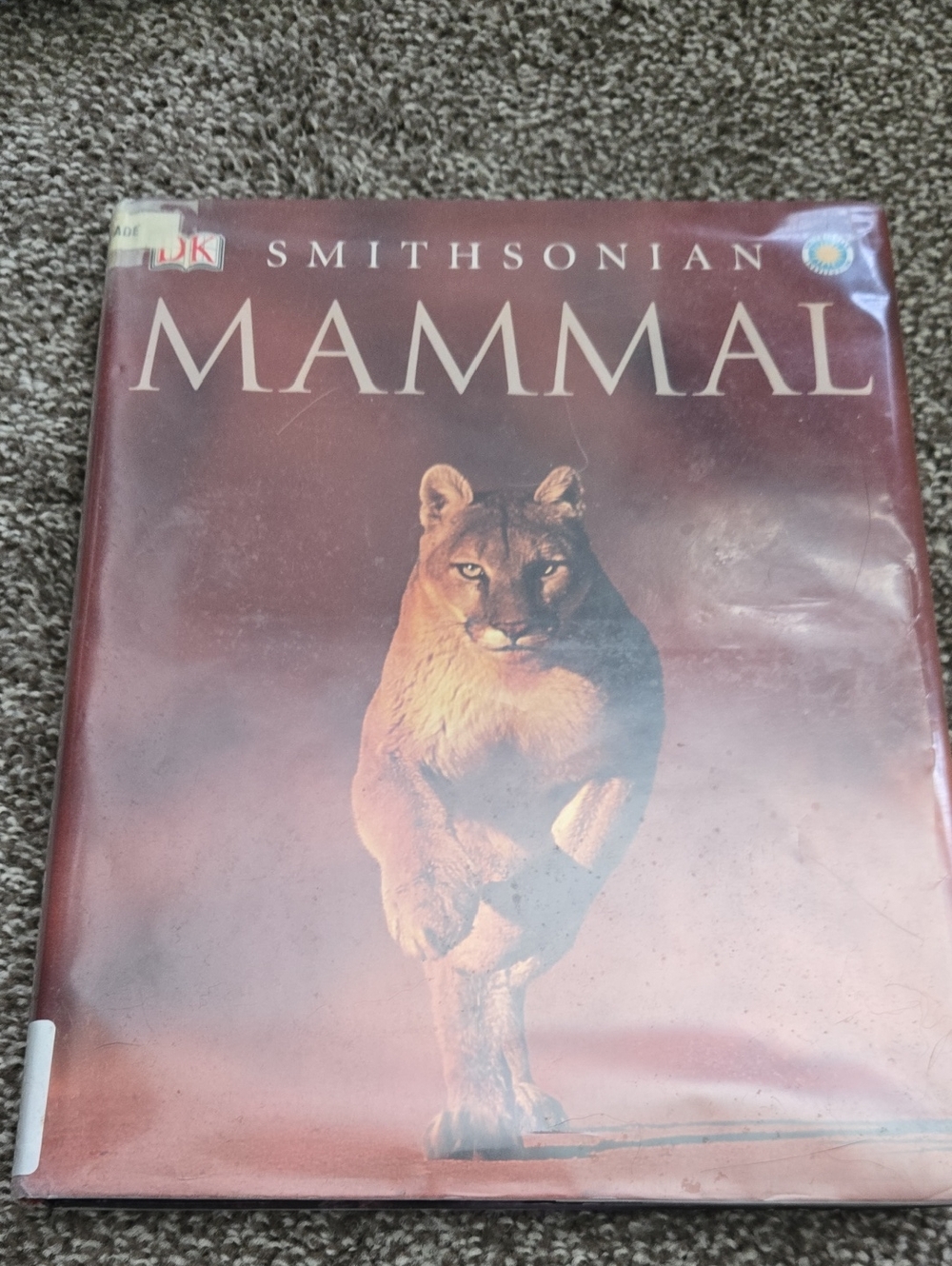 Smithsonian Mammal Hardcover Book – Brown Cover with Cougar